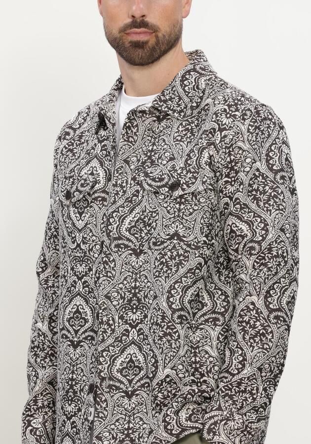 ANERKJENDT Heren Overshirts Akoscar Garden Jacq Overshirt Zwart - Foto 4