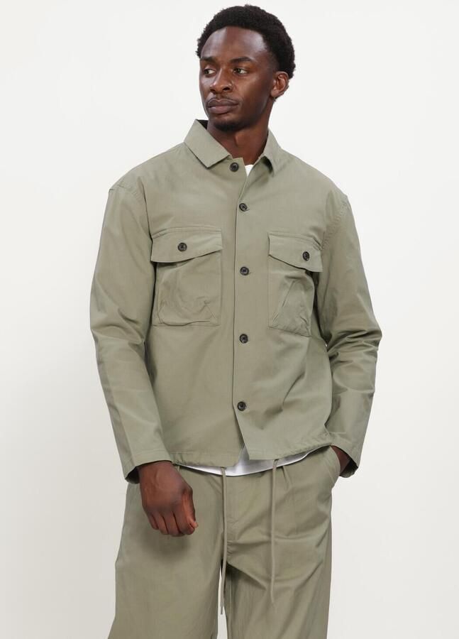 ANERKJENDT Heren Overshirts Akotto Cotton Overshirt Khaki