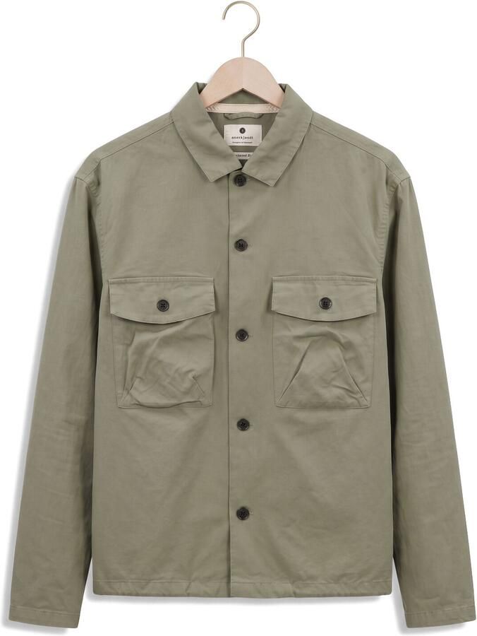 ANERKJENDT Heren Overshirts Akotto Cotton Overshirt Khaki - Foto 2