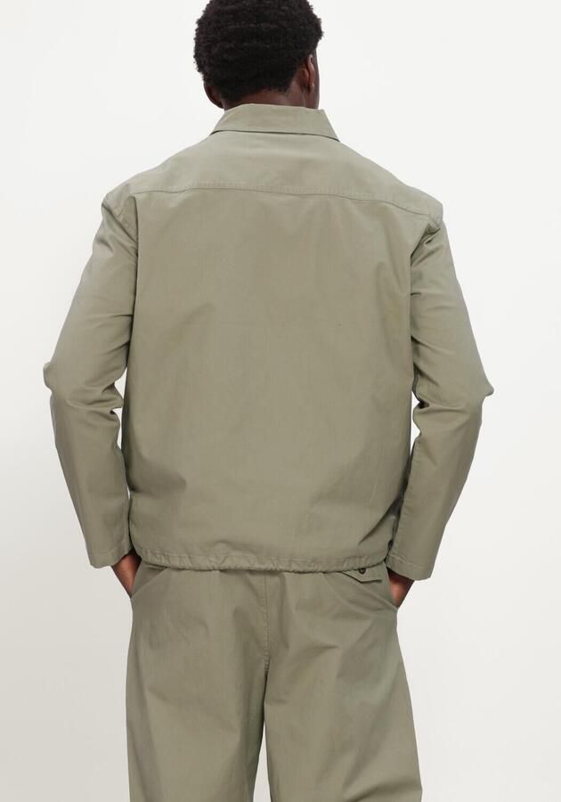 ANERKJENDT Heren Overshirts Akotto Cotton Overshirt Khaki - Foto 3