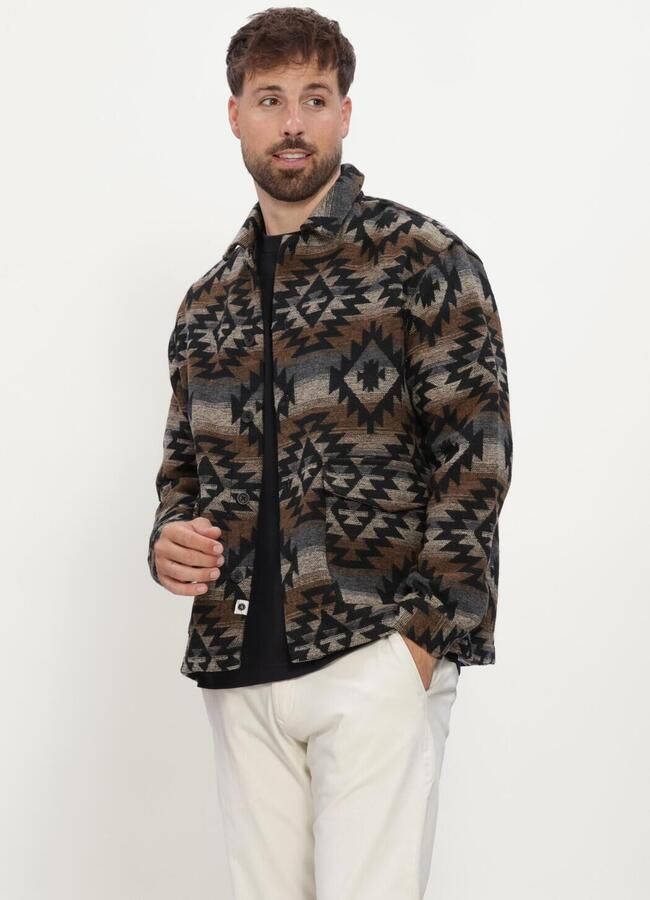 ANERKJENDT Heren Overshirts Akotto Inka Overshirt Multi