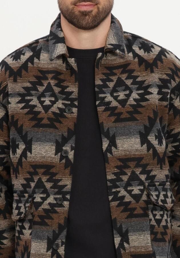 ANERKJENDT Heren Overshirts Akotto Inka Overshirt Multi - Foto 4