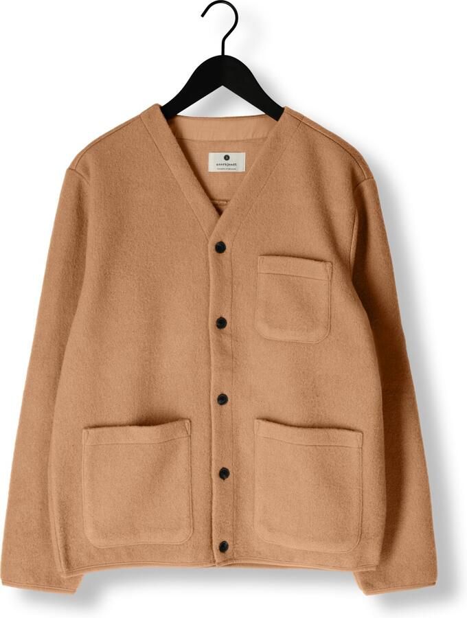 ANERKJENDT Heren Overshirts Aksigurd Boiled Wool Camel
