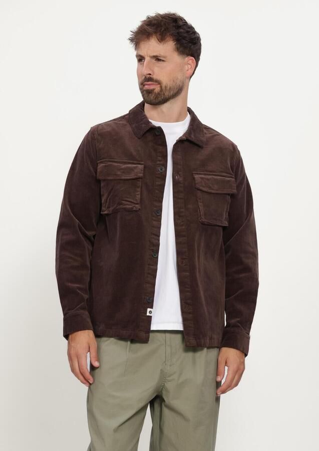 ANERKJENDT Heren Overshirts Oscar Cord Overshirt Bruin