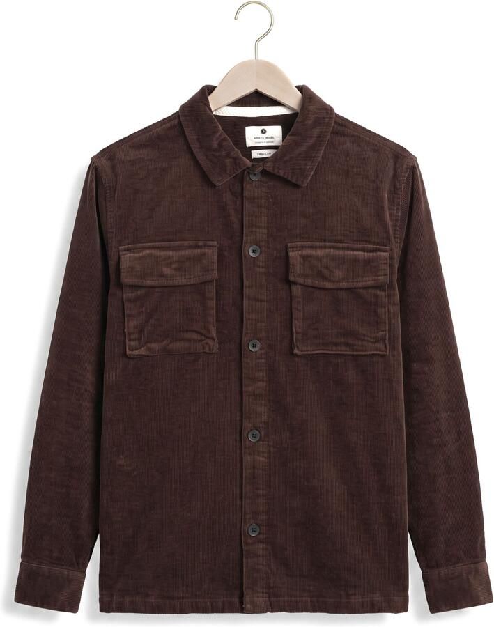 ANERKJENDT Heren Overshirts Oscar Cord Overshirt Bruin - Foto 2