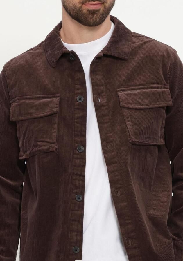 ANERKJENDT Heren Overshirts Oscar Cord Overshirt Bruin - Foto 4