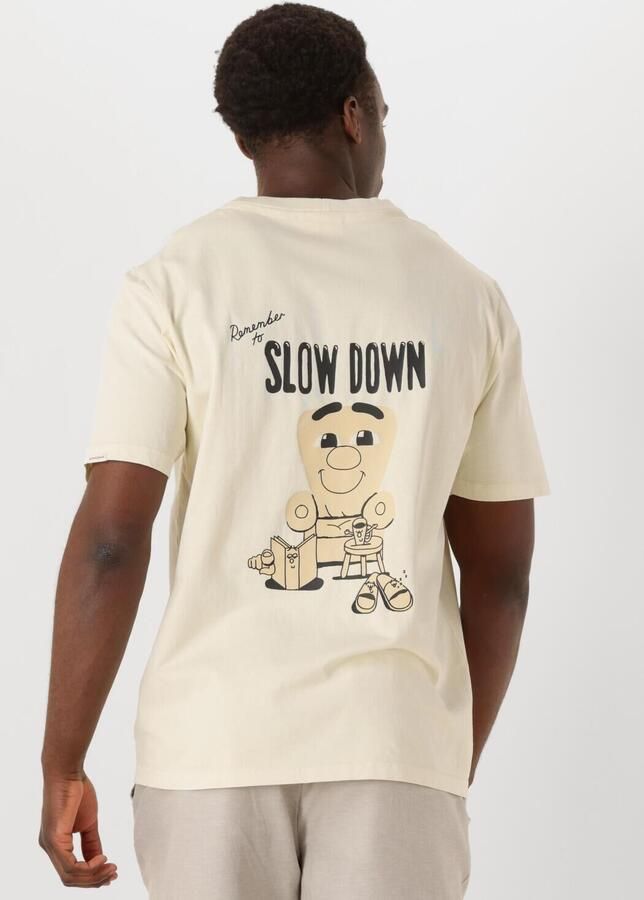 ANERKJENDT Heren Polo's & T-shirts Akkiki Enduring Ss Tee Gebroken Wit - Foto 4