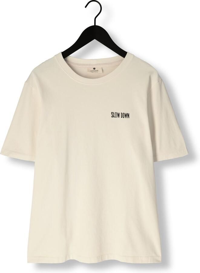 ANERKJENDT Heren Polo's & T-shirts Akkiki Enduring Ss Tee Gebroken Wit