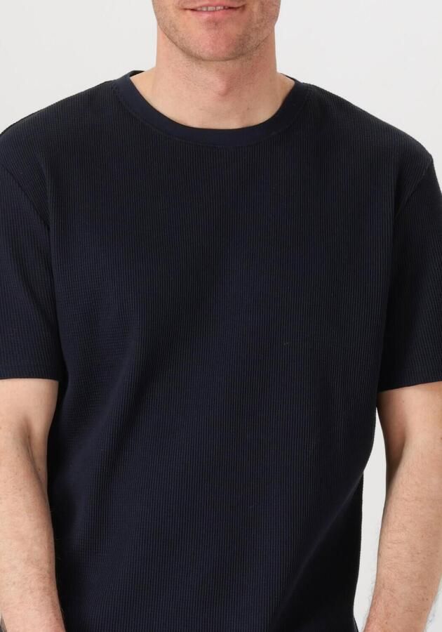 ANERKJENDT Heren Polo's & T-shirts Akkiki S s Waffle Tee Donkerblauw - Foto 3