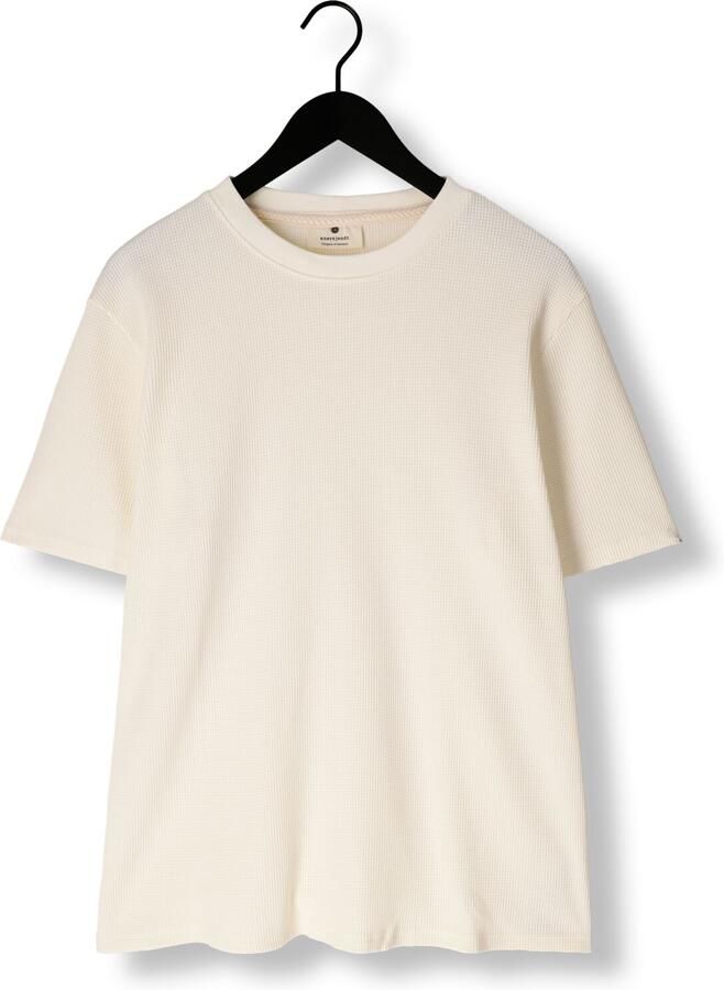 ANERKJENDT Heren Polo's & T-shirts Akkiki S s Waffle Tee Ecru