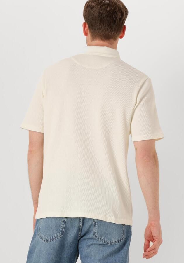 ANERKJENDT Heren Polo's & T-shirts Akkiki Waffle Polo Tee Gebroken Wit - Foto 2