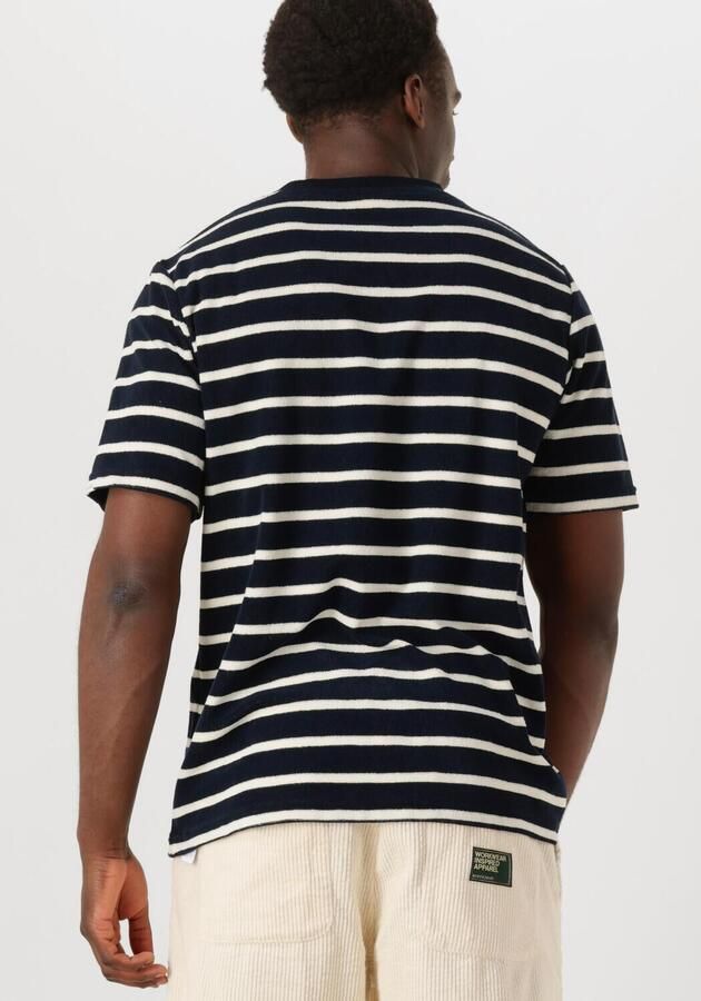 ANERKJENDT Heren Polo's & T-shirts Akkikki Frotte Stripe Tee Zwart - Foto 3