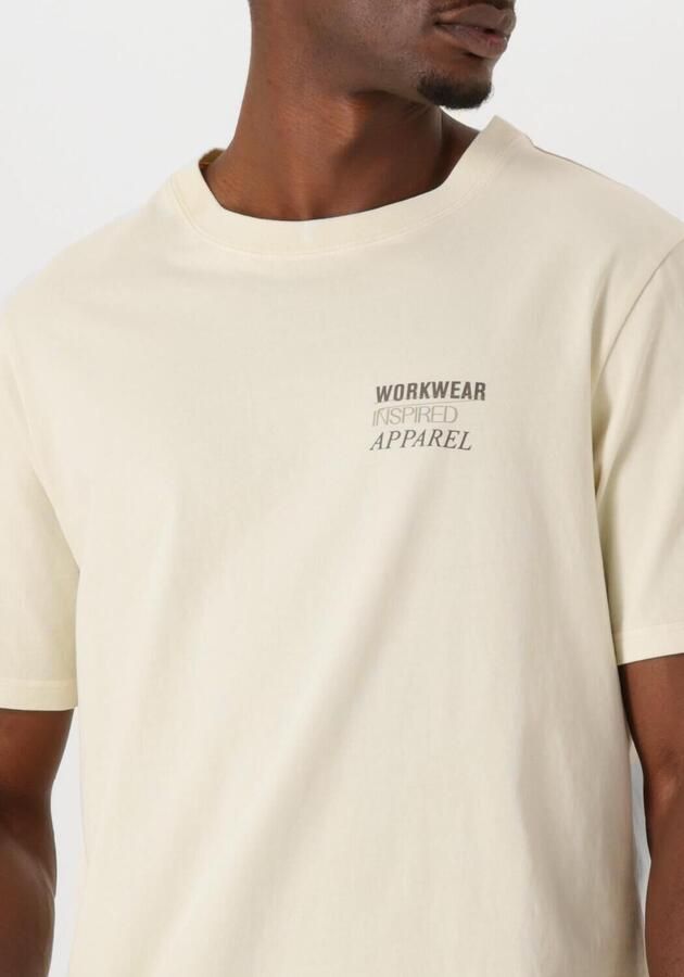 ANERKJENDT Heren Polo's & T-shirts Akkikki Seasonal Tee Ecru - Foto 3