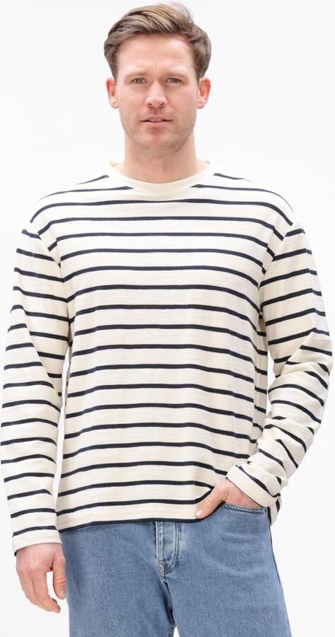 ANERKJENDT Heren Polo's & T-shirts Aksander Sweat Creme