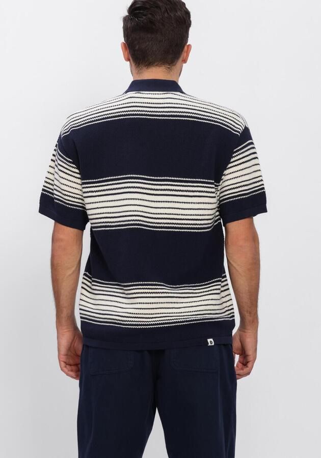 ANERKJENDT Heren Polo's & T-shirts Akseb Stripe Polo Ss Knit Donkerblauw - Foto 3