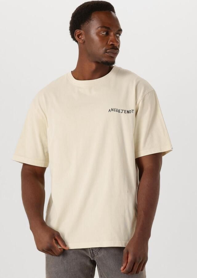 ANERKJENDT Heren Polo's & T-shirts Akvillads Bowling Print S s Tee Ecru - Foto 4