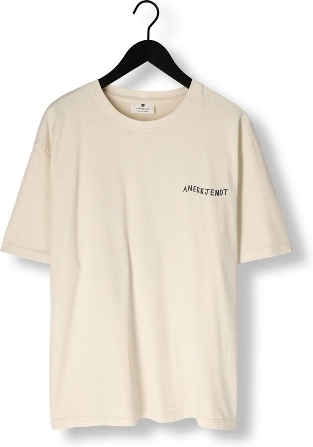 ANERKJENDT Heren Polo's & T-shirts Akvillads Bowling Print S s Tee Ecru