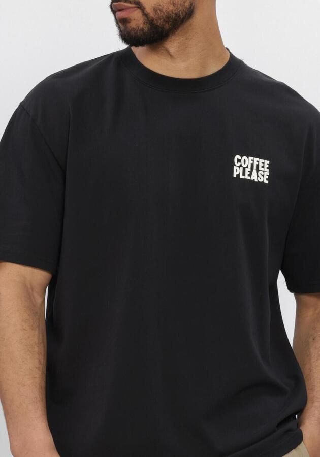 ANERKJENDT Heren Polo's & T-shirts Akvillads Coffeeplease Ss Tee Zwart - Foto 4