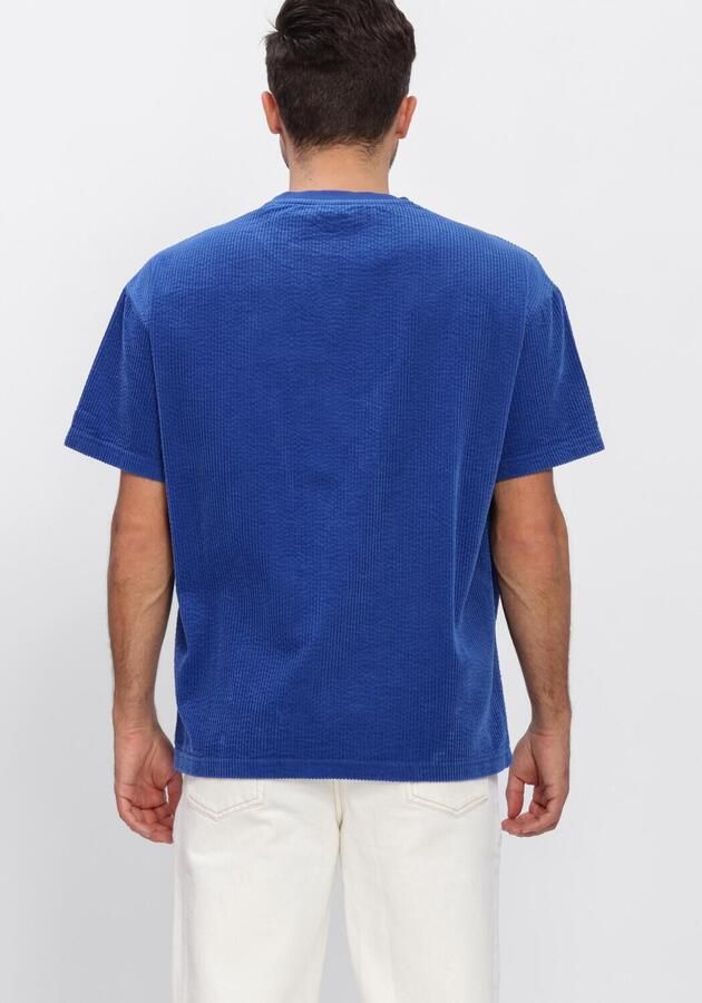 ANERKJENDT Heren Polo's & T-shirts Akvillads Corduroy Ss Tee Blauw - Foto 3