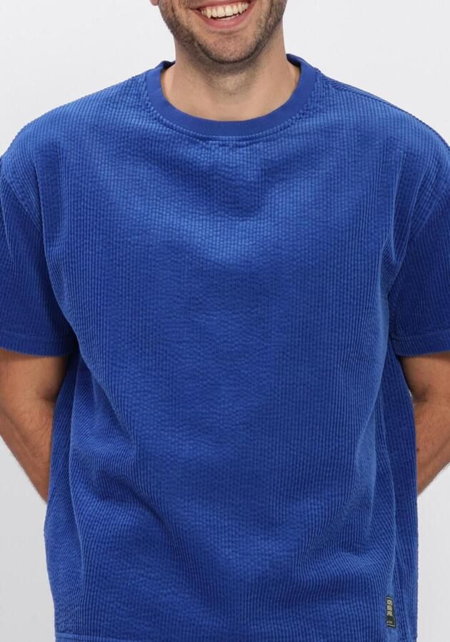 ANERKJENDT Heren Polo's & T-shirts Akvillads Corduroy Ss Tee Blauw - Foto 4