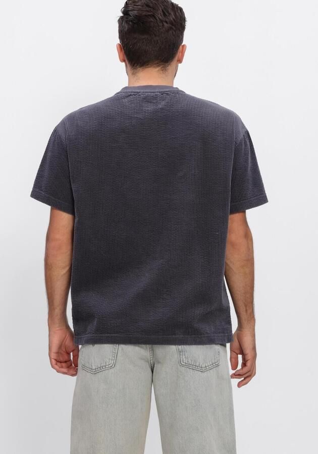 ANERKJENDT Heren Polo's & T-shirts Akvillads Corduroy Ss Tee Donkergrijs - Foto 3