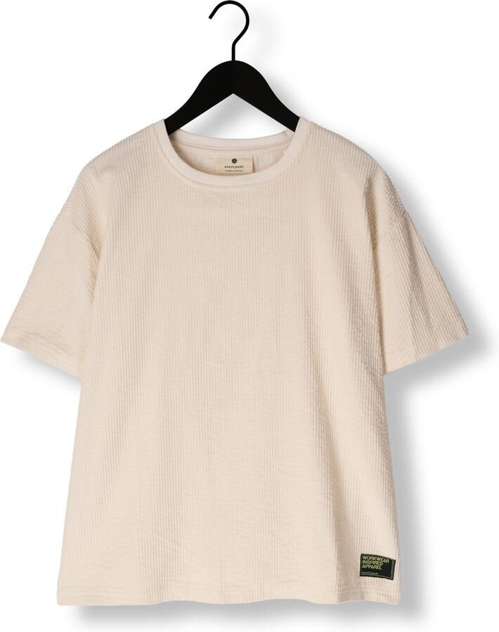 ANERKJENDT Heren Polo's & T-shirts Akvillads Corduroy S s Tee Gebroken Wit - Foto 2