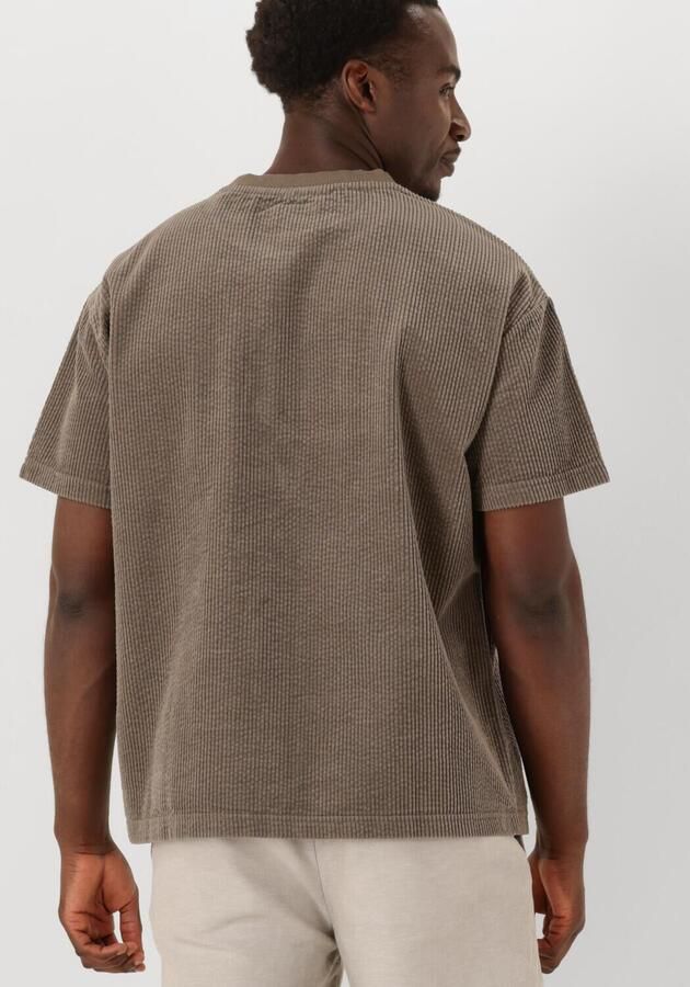 ANERKJENDT Heren Polo's & T-shirts Akvillads Corduroy S s Tee Taupe - Foto 3