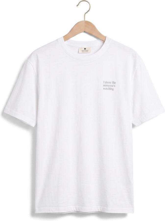 ANERKJENDT Heren Polo's & T-shirts Akvillads Have A Nice Day Tee Wit - Foto 2