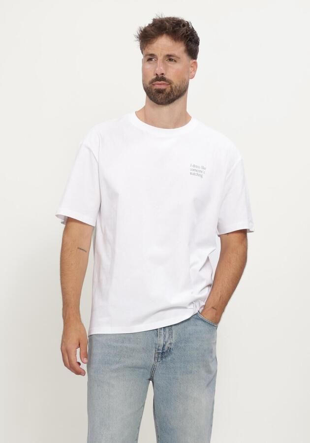 ANERKJENDT Heren Polo's & T-shirts Akvillads Have A Nice Day Tee Wit - Foto 3