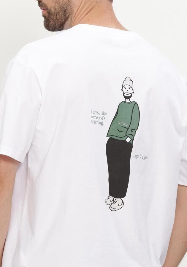 ANERKJENDT Heren Polo's & T-shirts Akvillads Have A Nice Day Tee Wit - Foto 4