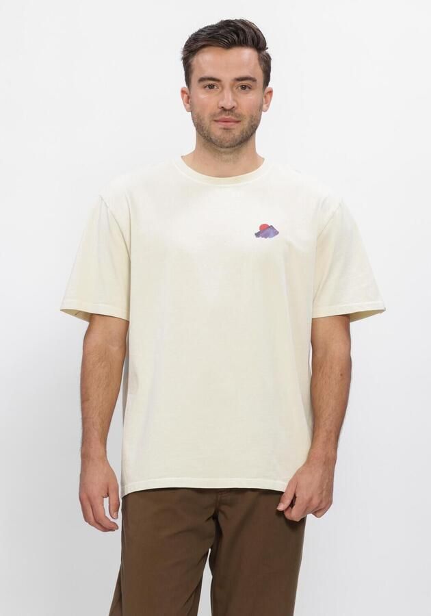 ANERKJENDT Heren Polo's & T-shirts Akvillads Mountain Ss Tee Ecru - Foto 3