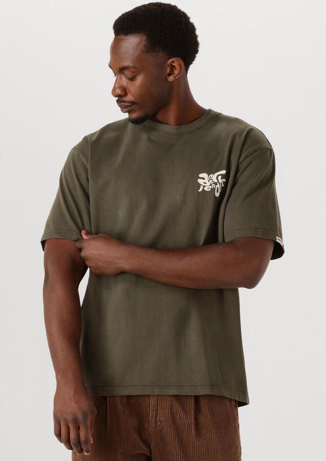 ANERKJENDT Heren Polo's & T-shirts Akvillads ? Print S s Tee Donkergroen - Foto 4