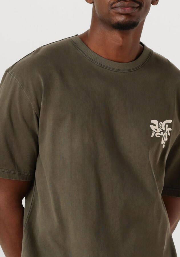 ANERKJENDT Heren Polo's & T-shirts Akvillads ? Print S s Tee Donkergroen