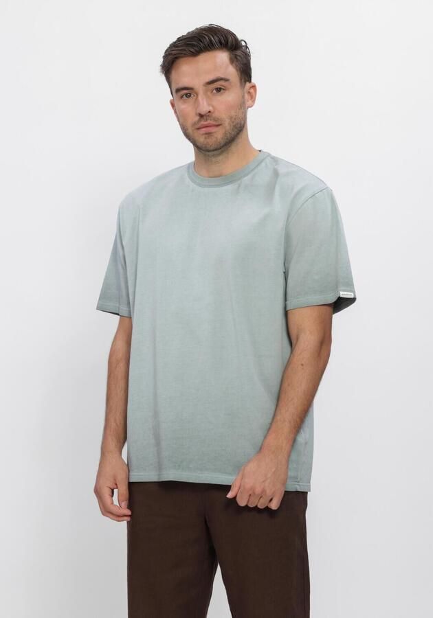 ANERKJENDT Heren Polo's & T-shirts Akvillads Washed Tee Mint