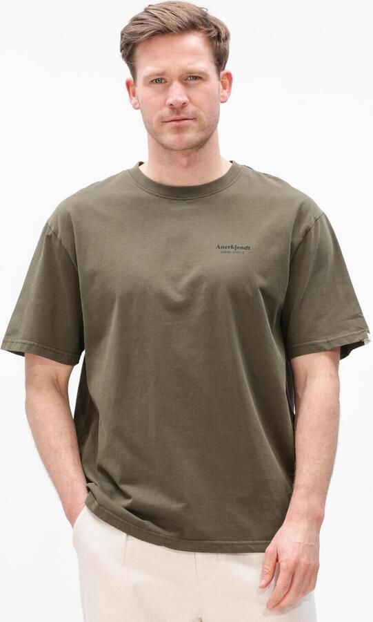 ANERKJENDT Heren Polo's & T-shirts Akvillads Workwear Tee Olijf