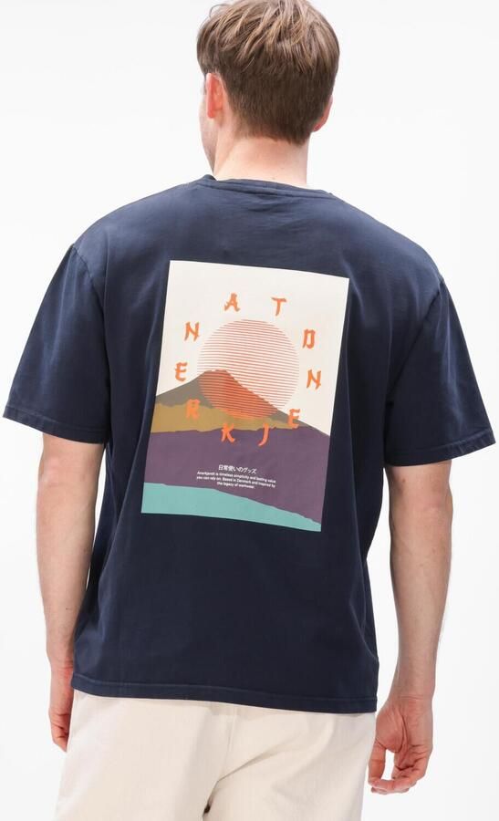 ANERKJENDT Heren Polo's & T-shirts Kvillads Sun Tee Donkerblauw - Foto 4
