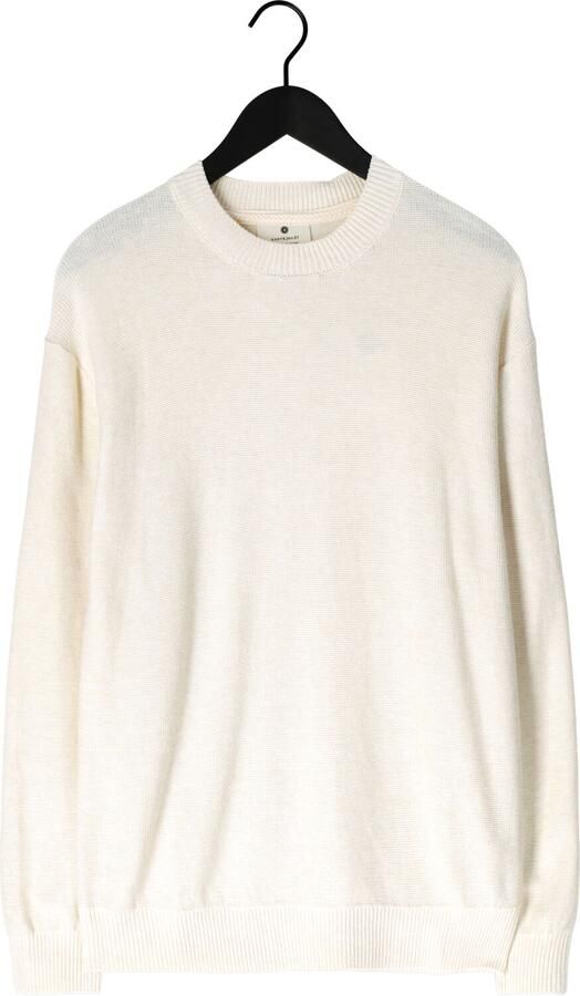 ANERKJENDT Heren Truien & Vesten Akebbe Cotton silk Knit Creme - Foto 4
