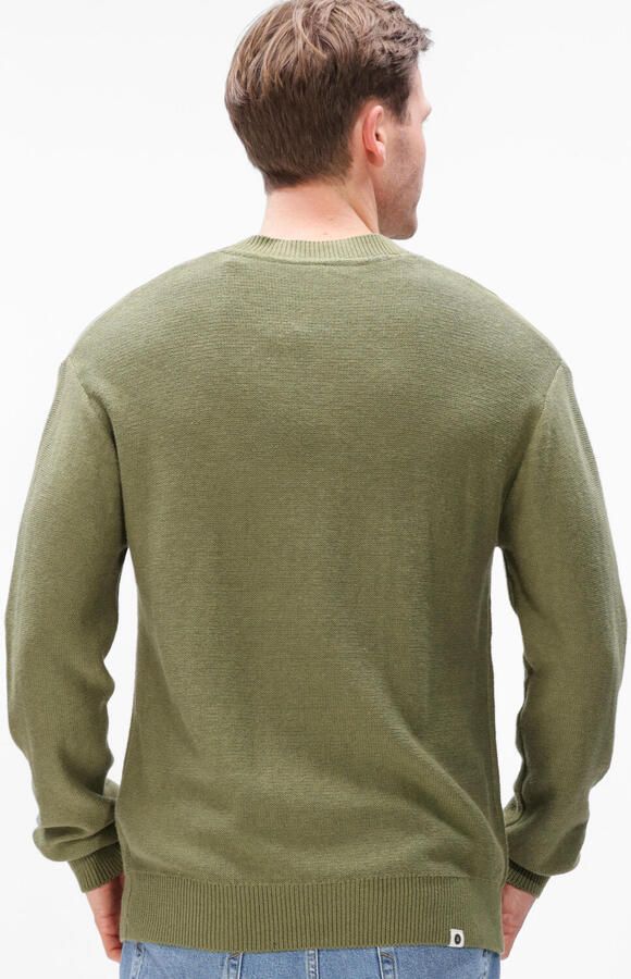 ANERKJENDT Heren Truien & Vesten Akebbe Cotton silk Knit Groen - Foto 3