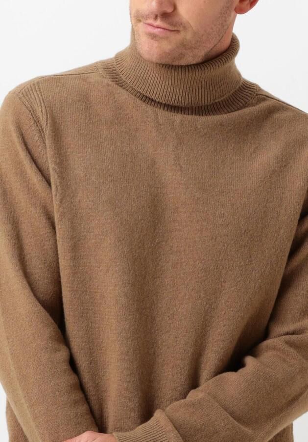 ANERKJENDT Heren Truien & Vesten Aknico Solid Roll Neck Lambswool Bruin - Foto 2