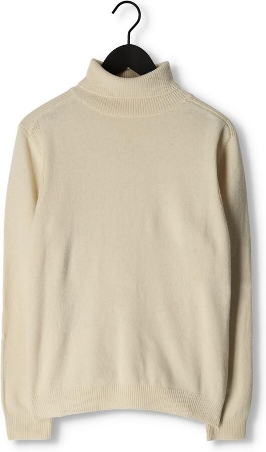 ANERKJENDT Heren Truien & Vesten Aknico Solid Roll Neck Lambswool Gebroken Wit - Foto 2