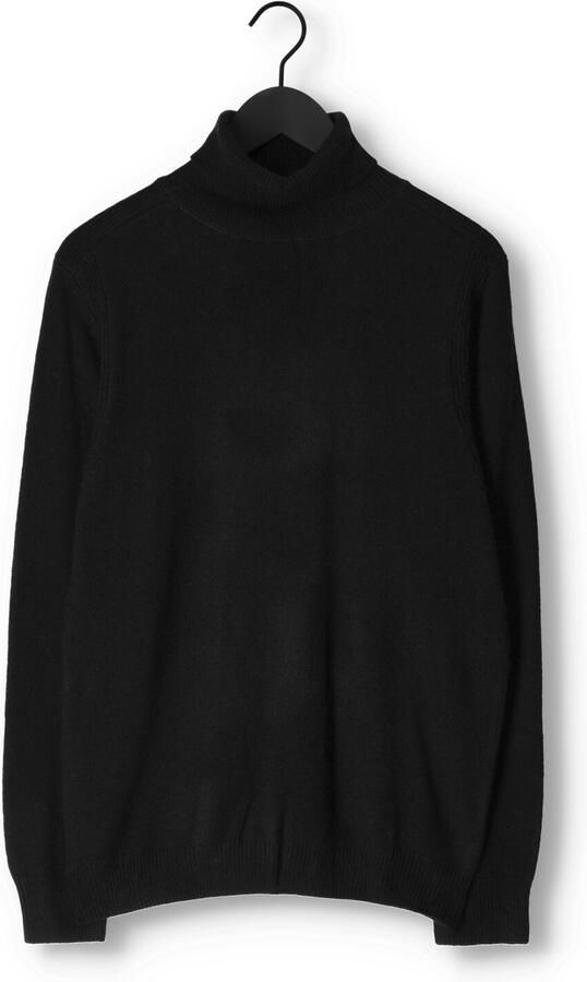 ANERKJENDT Heren Truien & Vesten Aknico Solid Roll Neck Lambswool Zwart - Foto 2