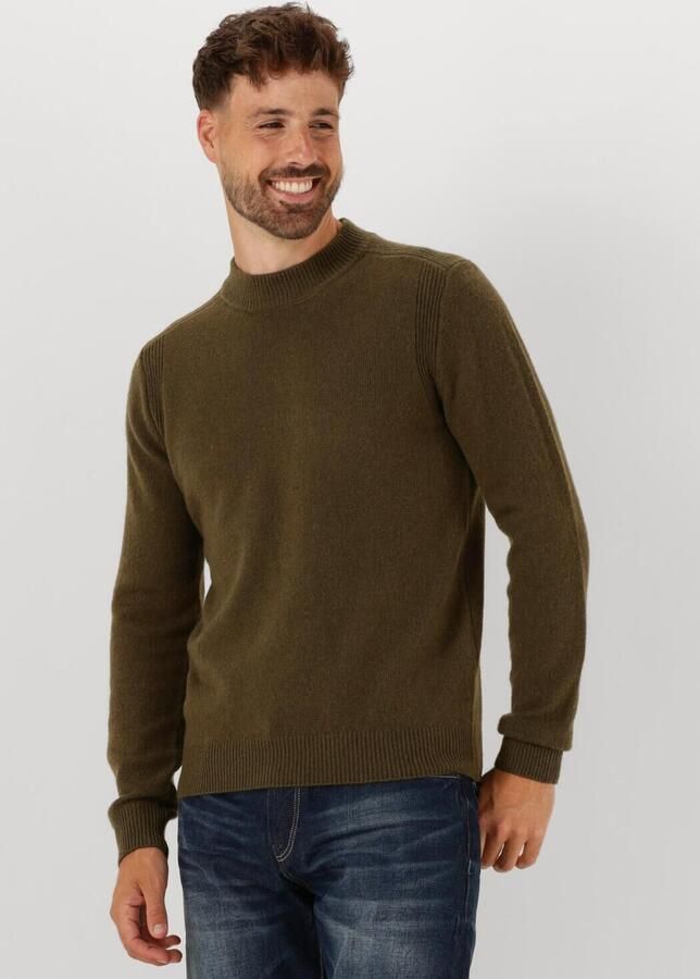 Anerkjendt Heren Lamswol Gebreide Trui Donkergroen Green Heren - Foto 4