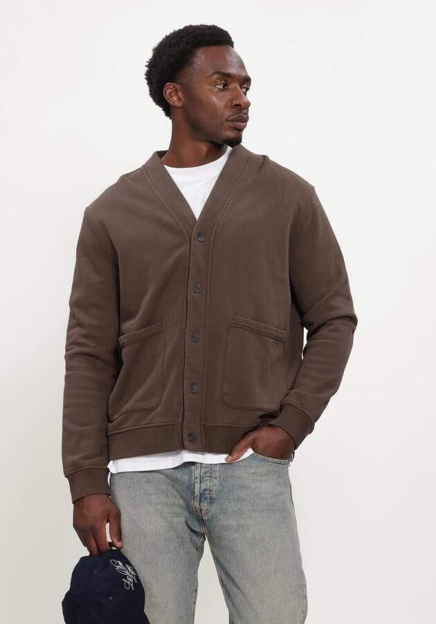 ANERKJENDT Heren Truien & Vesten Aksinus V Sweat Cardigan Bruin