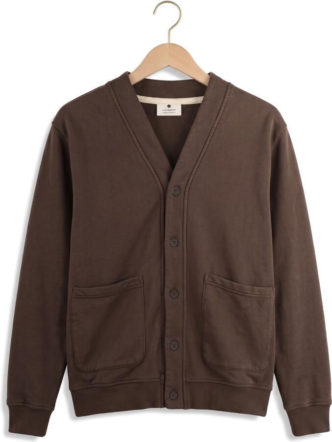 ANERKJENDT Heren Truien & Vesten Aksinus V Sweat Cardigan Bruin - Foto 2