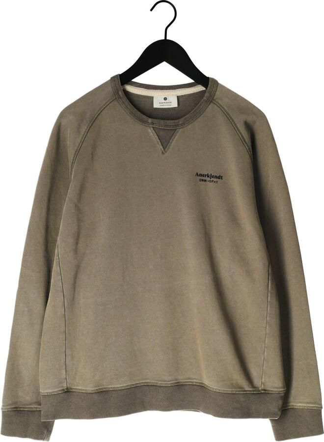 ANERKJENDT Heren Truien & Vesten Aksun Japanese Sweat Khaki - Foto 2