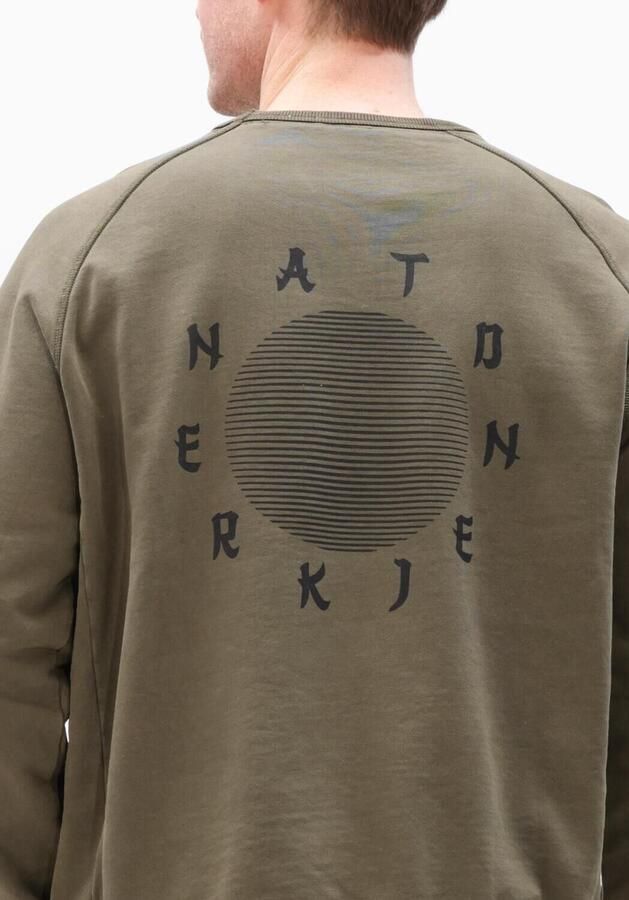 ANERKJENDT Heren Truien & Vesten Aksun Japanese Sweat Khaki - Foto 3