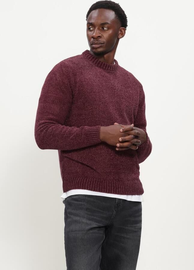 ANERKJENDT Heren Truien & Vesten Aksune Chenille Knit Bordeaux