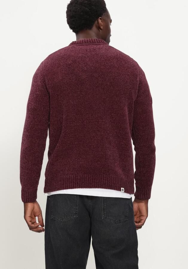 ANERKJENDT Heren Truien & Vesten Aksune Chenille Knit Bordeaux - Foto 3