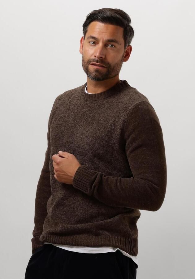 ANERKJENDT Heren Truien & Vesten Aksune Chenille Knit Bruin - Foto 4