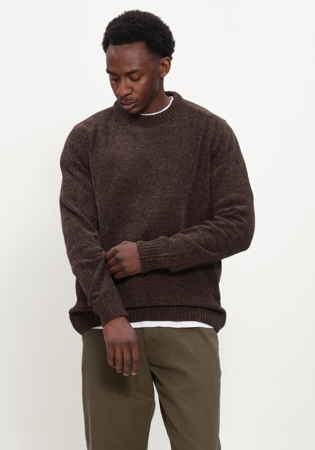 ANERKJENDT Heren Truien & Vesten Aksune Chenille Knit Bruin